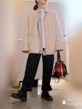 「アイテム（イヤリング）」を使った、ぱぴさん（レディース・152cm）の冬コーディネート