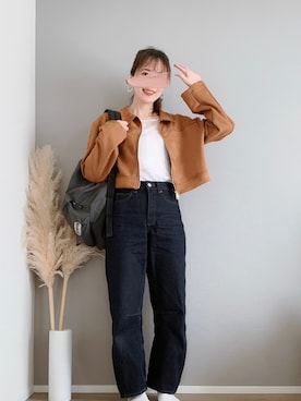 「アイテム（ブルゾン）」を使った、ぱぴさん（レディース・152cm）の秋コーディネート