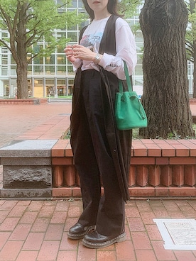 「ロングベスト」｜ぱぴさん（レディース・152cm）の秋コーディネート