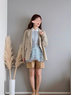 「COCO DEAL（ココディール）のアイテム」を使った、ぱぴさん（レディース・152cm）の夏コーディネート