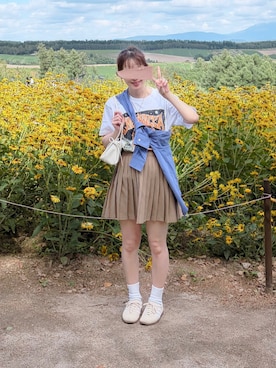 「me+em select（ミームセレクト）のアイテム」を使った、ぱぴさん（レディース・152cm）の秋コーディネート