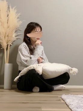 「メガネ女子」｜ぱぴさん（レディース・152cm）の冬コーディネート