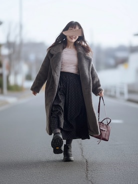 「Re:EDIT（リエディ）のアイテム」を使った、ぱぴさん（レディース・152cm）の冬コーディネート