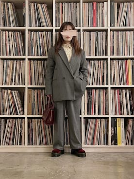 「yae（ヤエ）のアイテム（テーラードジャケット）」を使った、ぱぴさん（レディース・152cm）の春コーディネート