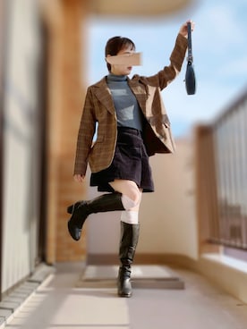 「アイテム（レッグウェア）」を使った、ぱぴさん（レディース・152cm）の秋コーディネート