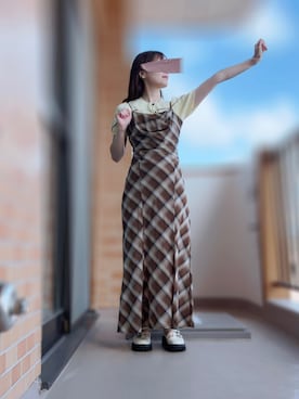「Re:EDIT（リエディ）のアイテム（アクセサリー）」を使った、ぱぴさん（レディース・152cm）の秋コーディネート