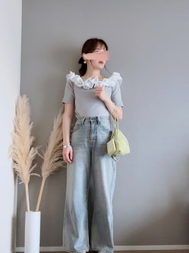「VIS（ビス）のアイテム」を使った、ぱぴさん（レディース・152cm）の夏コーディネート