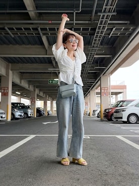 「WEGO（ウィゴー）のアイテム（パンツ）」を使った、ぱぴさん（レディース・152cm）の秋コーディネート