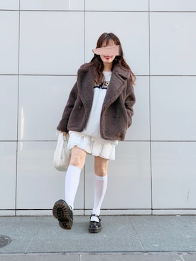 「アイテム（その他アウター）」を使った、ぱぴさん（レディース・152cm）の春コーディネート