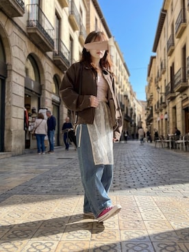 「LILY BROWN（リリーブラウン）のアイテム」を使った、ぱぴさん（レディース・152cm）の春コーディネート