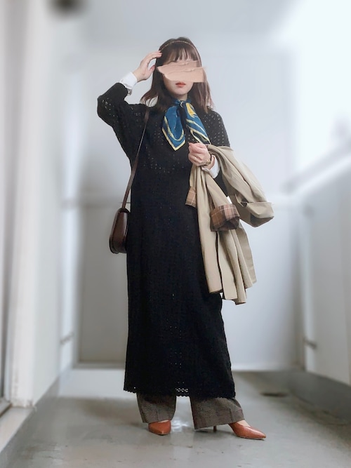 未使用級　マニプリ manipuri スカーフ　carnival　シルク100 manipuri（マニプリ）の「MANIPURI シルクスカーフ 