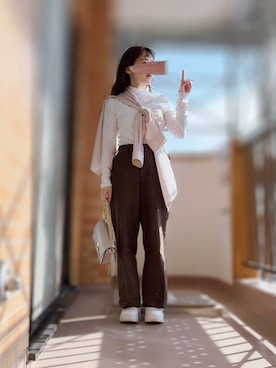 「GU（ジーユー）のアイテム（アクセサリー）」を使った、ぱぴさん（レディース・152cm）の夏コーディネート