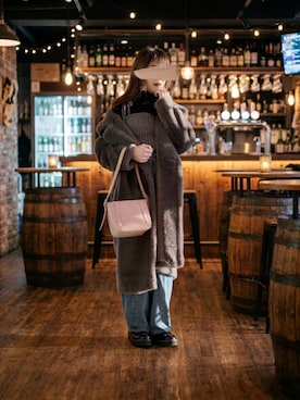 「coen（コーエン）のアイテム（パンツ）」を使った、ぱぴさん（レディース・152cm）の春コーディネート