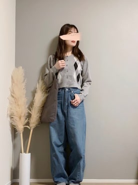 「アイテム（リング）」を使った、ぱぴさん（レディース・152cm）の冬コーディネート