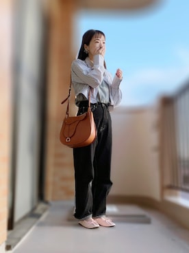 「アイテム（バレエシューズ）」を使った、ぱぴさん（レディース・152cm）の秋コーディネート