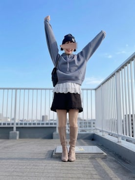 「Heather（ヘザー）のアイテム（パンツ）」を使った、ぱぴさん（レディース・152cm）の春コーディネート