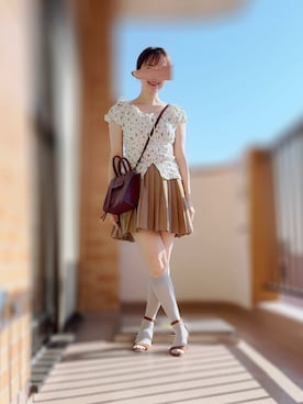 「me+em select（ミームセレクト）のアイテム」を使った、ぱぴさん（レディース・152cm）の夏コーディネート