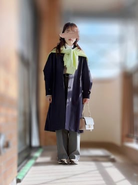 「COCO DEAL（ココディール）のアイテム（トップス）」を使った、ぱぴさん（レディース・152cm）の春コーディネート