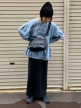 「アイテム（ニットキャップ/ビーニー）」を使った、fumiさん（レディース・159cm）の秋コーディネート