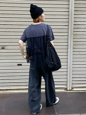 「アイテム（バックパック/リュック）」を使った、fumiさん（レディース・159cm）の秋コーディネート
