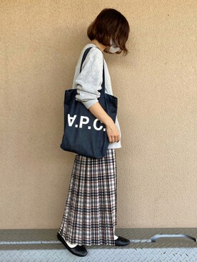 「WEGO（ウィゴー）のアイテム（バレエシューズ）」を使った、fumiさん（レディース・159cm）の秋コーディネート