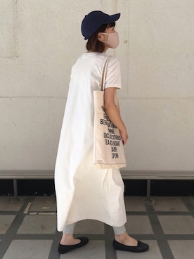 「WEGO（ウィゴー）のアイテム（バレエシューズ）」を使った、fumiさん（レディース・159cm）の夏コーディネート