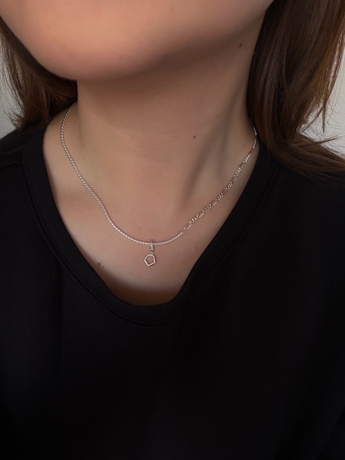 SILVER925 シェードコンビチェーンネックレス SV（ネックレス）｜TEN