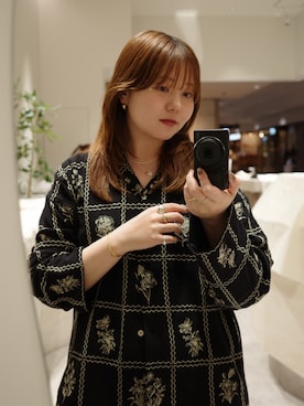 「TEN.（テン）のアイテム（リング）」を使った、tanaka miku さん（レディース・167cm）の春コーディネート