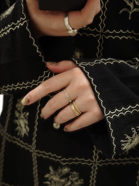 「TEN.（テン）のアイテム（リング）」を使った、tanaka miku さん（レディース・167cm）の春コーディネート