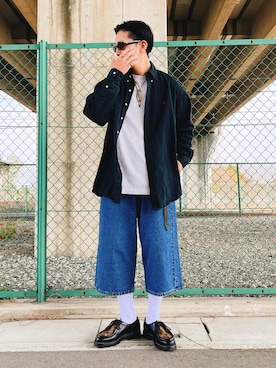 「Paraboot（パラブーツ）のアイテム」を使った、91さん（メンズ・173cm）の春コーディネート