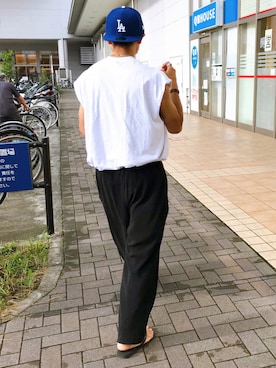 「havaianas（ハワイアナス）のアイテム（サンダル）」を使った、91さん（メンズ・173cm）の夏コーディネート