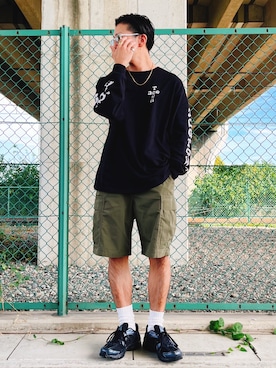 「アイテム（ソックス/靴下）」を使った、91さん（メンズ・173cm）の秋コーディネート