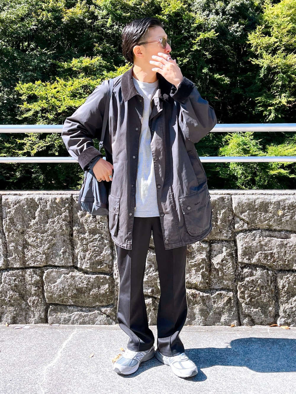 Barbour グレー・チェック柄ジャケット 91|Barbourのジャケット/アウターを使ったコーディネート - WEAR