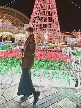 「サイドゴアブーツ」｜なつきさん（レディース・172cm）の冬コーディネート