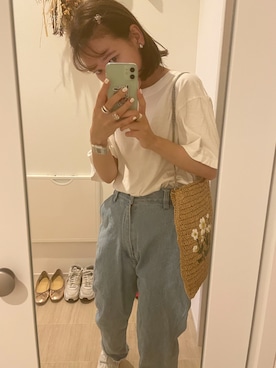 「アイテム（ヘアピン）」を使った、yさん（レディース・148cm）の夏コーディネート