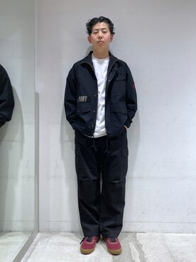 「茶割」｜「アイテム（ジャケット/アウター）」を使った、永田勇太さん（メンズ・172cm）の春コーディネート