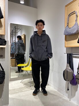 「茶割」｜「アイテム（ジャケット/アウター）」を使った、永田勇太さん（メンズ・172cm）の秋コーディネート