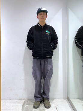 「茶割」｜「アイテム（ジャケット/アウター）」を使った、永田勇太さん（メンズ・172cm）の冬コーディネート