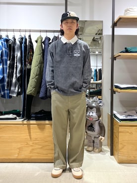 「茶割」｜永田勇太さん（メンズ・172cm）の秋コーディネート