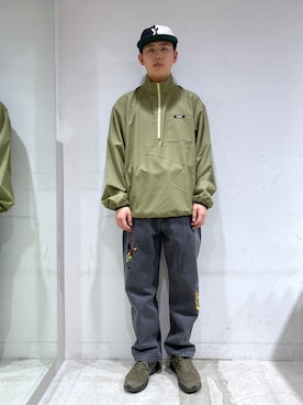 「茶割」｜「アイテム（ジャケット/アウター）」を使った、永田勇太さん（メンズ・172cm）の春コーディネート