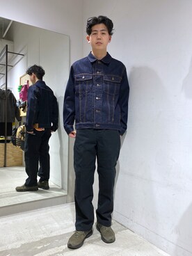 「茶割」｜「アイテム（ジャケット/アウター）」を使った、永田勇太さん（メンズ・172cm）の冬コーディネート