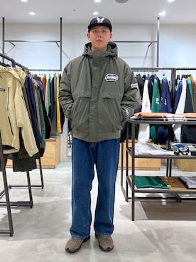 「茶割」｜「アイテム（ジャケット/アウター）」を使った、永田勇太さん（メンズ・172cm）の秋コーディネート