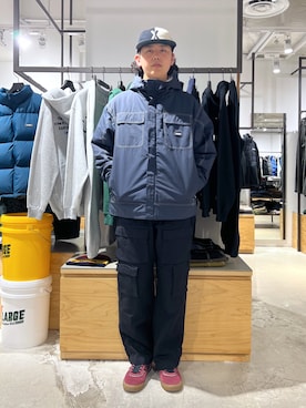 「XLARGE（エクストララージ）のアイテム（その他アウター）」を使った、永田勇太さん（メンズ・172cm）の秋コーディネート