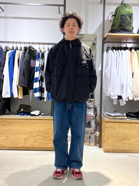 「茶割」｜「アイテム（ジャケット/アウター）」を使った、永田勇太さん（メンズ・172cm）の春コーディネート