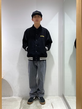 「茶割」｜「アイテム（ジャケット/アウター）」を使った、永田勇太さん（メンズ・172cm）の秋コーディネート