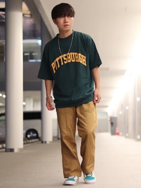 ブレスレットを使った 黄色 のメンズ人気ファッションコーディネート Wear