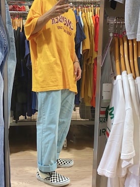 「Tシャツ/カットソー」｜「アイテム（その他）」を使った、kanataさん（メンズ・165cm）の秋コーディネート