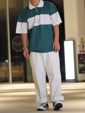 「Tシャツ/カットソー」｜「アイテム（その他）」を使った、kanataさん（メンズ・165cm）の夏コーディネート