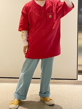 「carhartt」｜「アイテム（その他）」を使った、kanataさん（メンズ・165cm）の春コーディネート