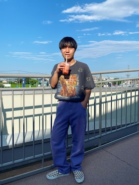 「ファッションの力を信じよう」｜「アイテム（スリッポン）」を使った、kanataさん（メンズ・165cm）の夏コーディネート